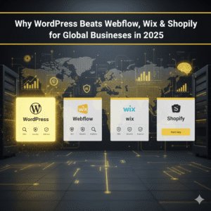 Why WordPress Beats Webflow, Wix & Shopify for Global Businesses in 2025